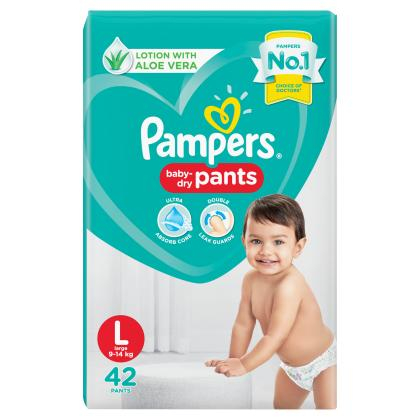 Pampers Baby Dry Pants (L) 42 count (9 – 14 kg)